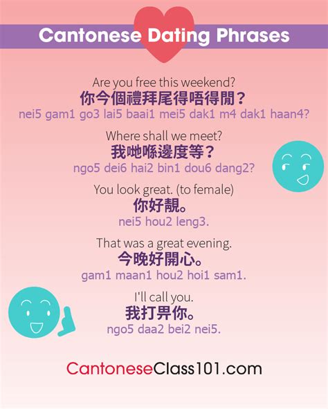 chinese phrases for dating